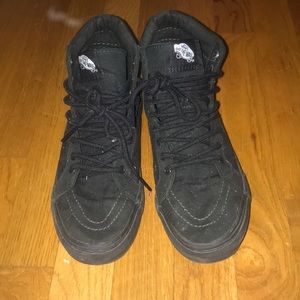 Black high top vans